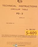 SIP-SIP PD-1H, Circular Dividing Table, Technical Isntructions Manual-PD-1H-05
